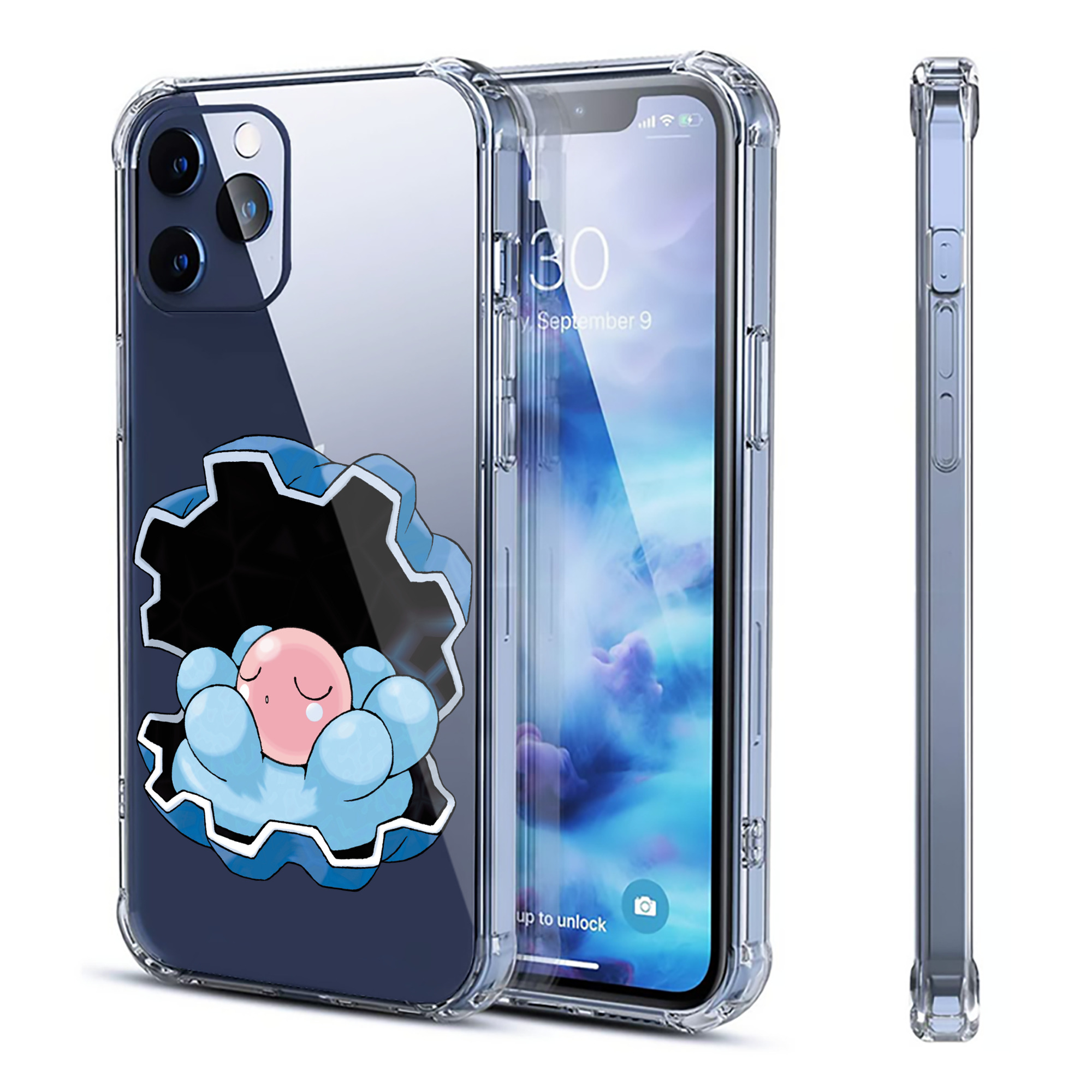 （画像用） ポケットモンスター Pokémon 【iPhone 12シリーズ対応】透明スマホケース（クリアソフトケース）